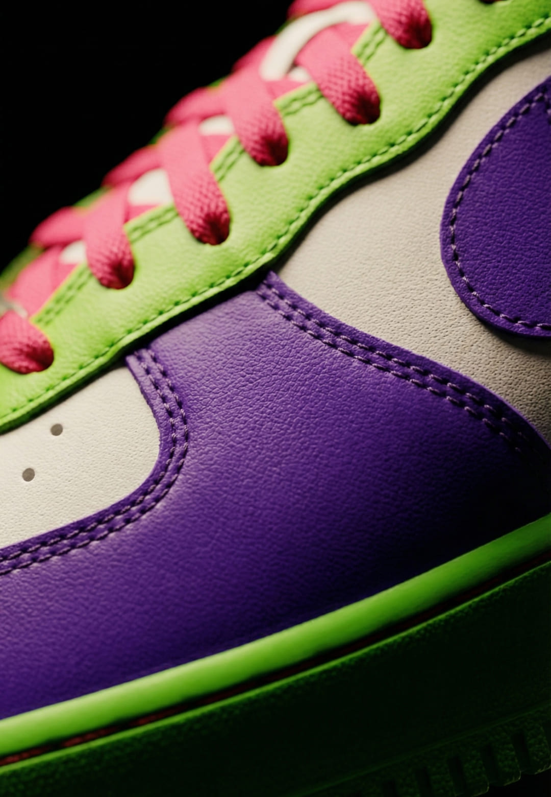 Painting Details Nike Air Force Splash