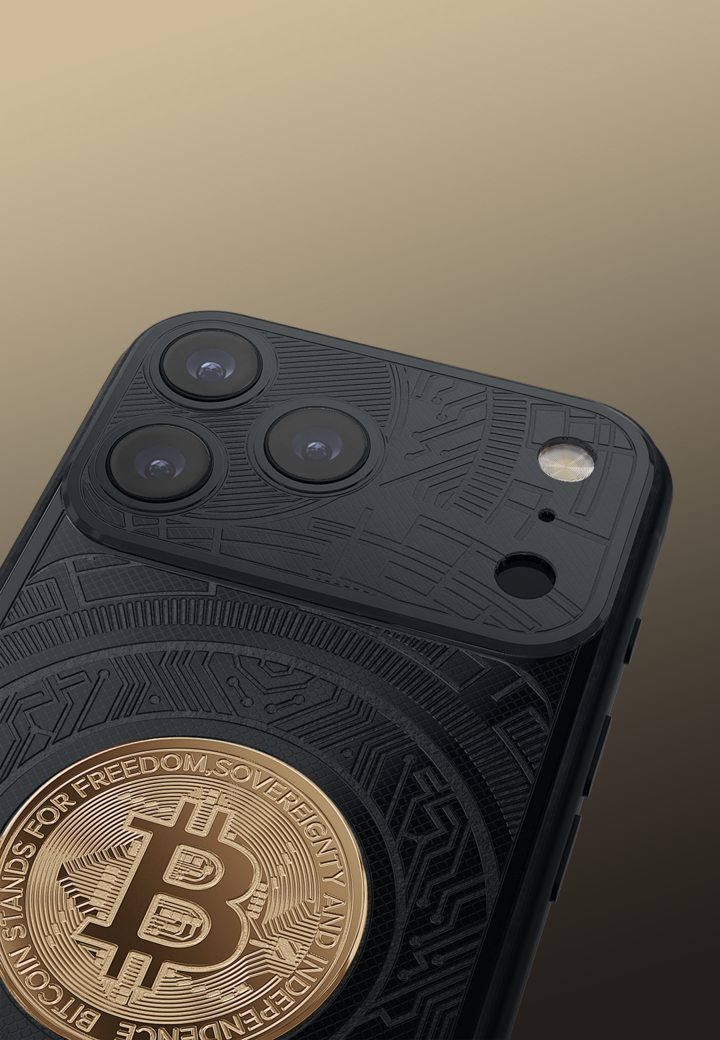 Camera close-up Bitcoin Black Edition
