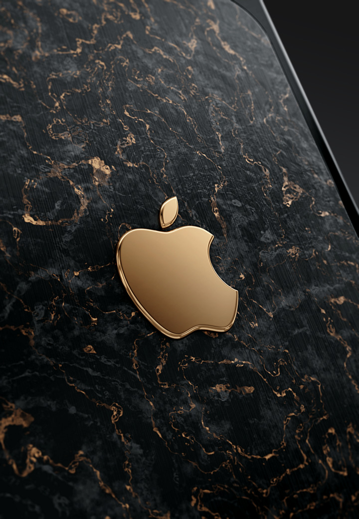 Apple Logo Gold Apple
