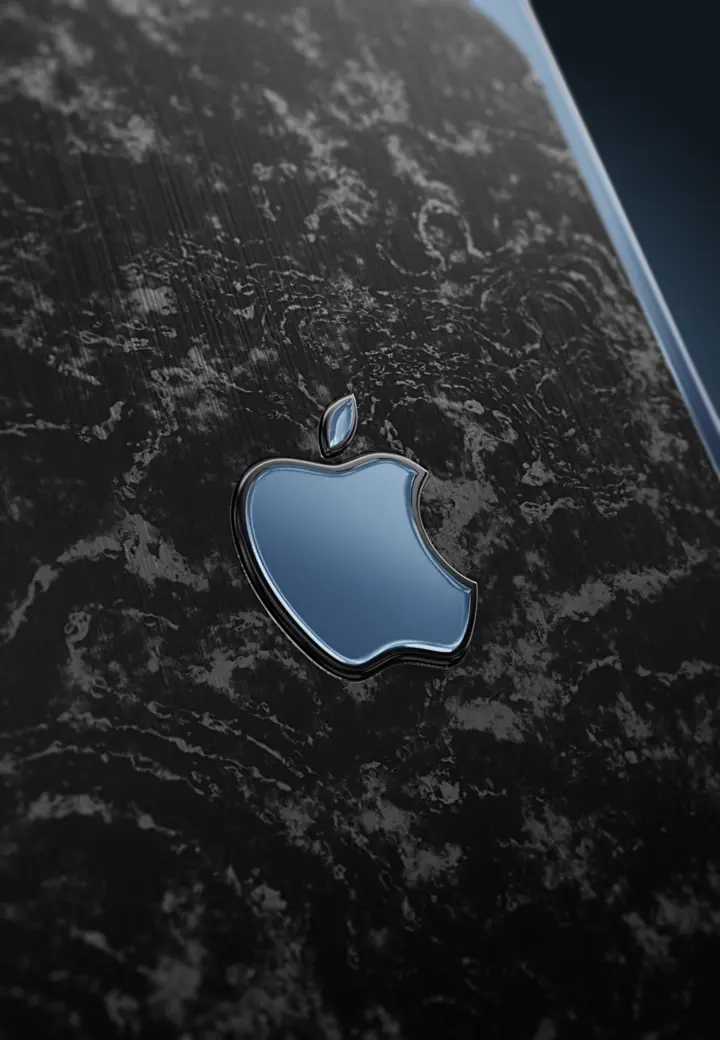 Apple Logo Sky Blue