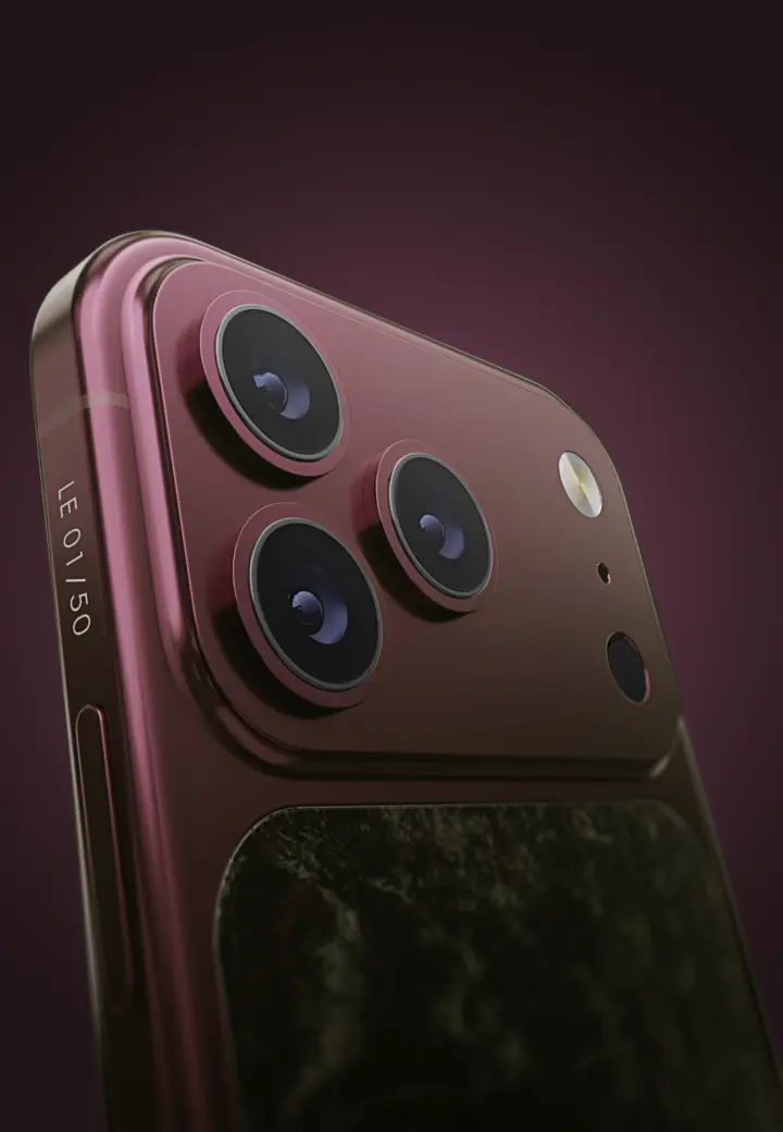 Camera Close-Up Dark Red