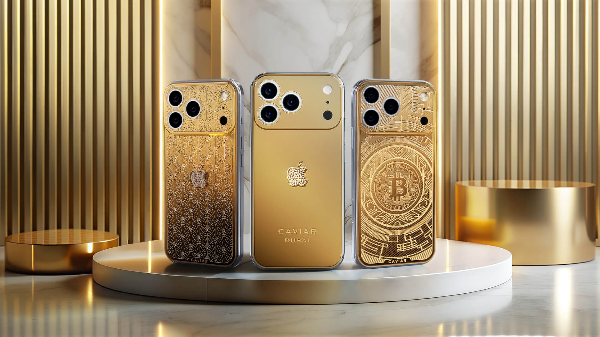Caviar unveils golden iPhone 17 models — the Ingot, the Bitcoin, and the Dubai Palm