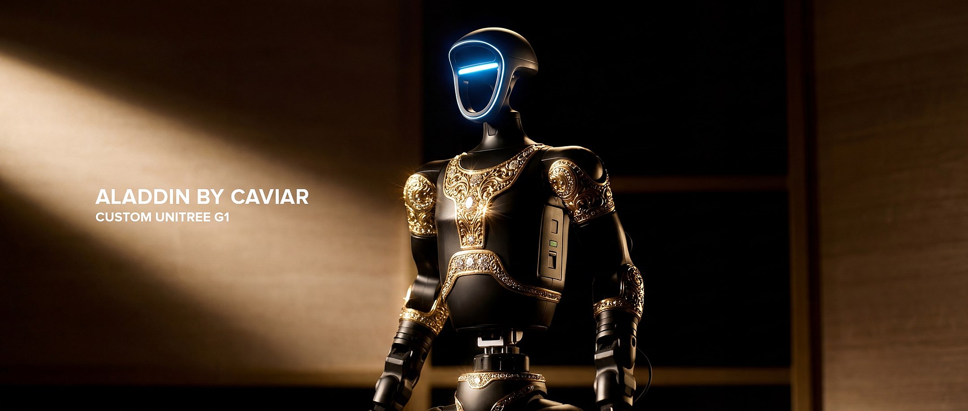 Humanoid robot Aladdin Unitree G1 from Caviar