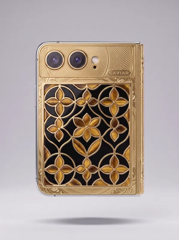 STAINED GLASS · Amber Quatrefoil